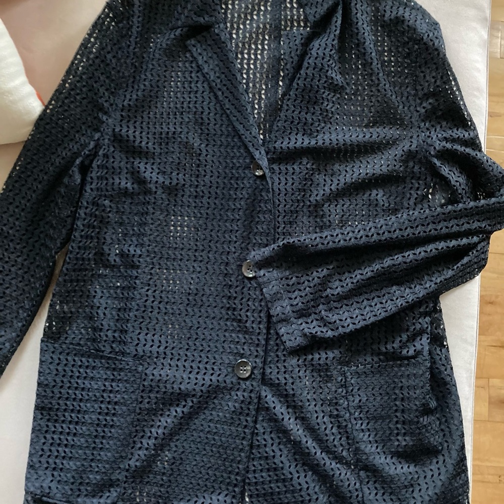 S O L D  Jil Sander Black Blazer/Jacket Sz 44 US 10/12